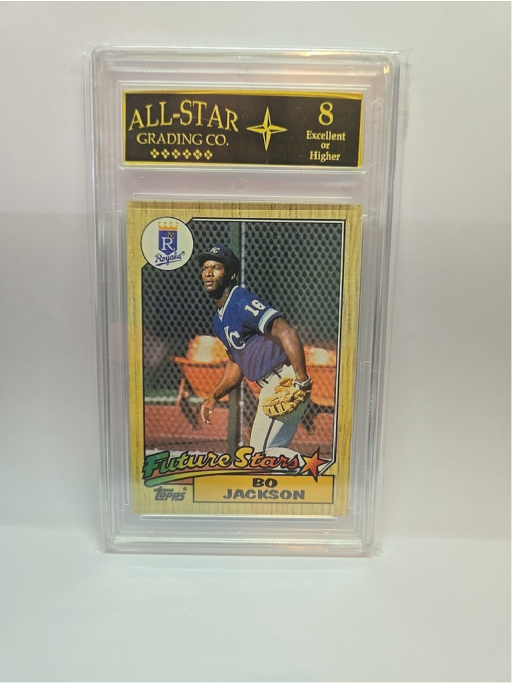 1987 TOPPS FUTURE STARS #170 BO JACKSON RC KC ROYALS All-Star Grading 8